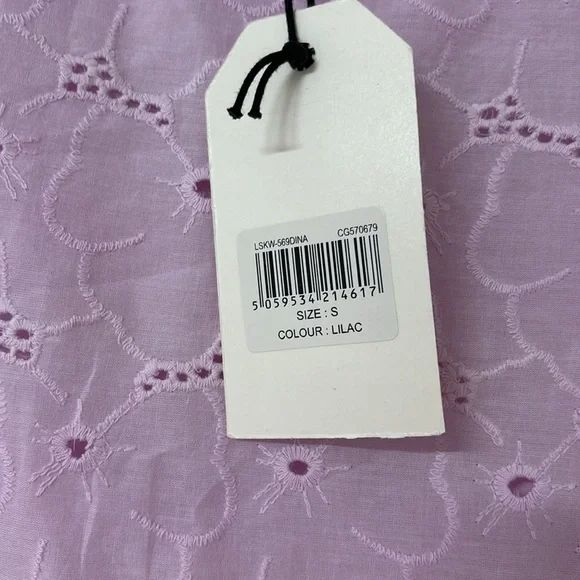 NWT Lilac Embroidered Mini Skirt - Picture 6 of 7